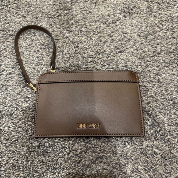 Nine West Handbags - Nine West Brown Wristlet NWOT